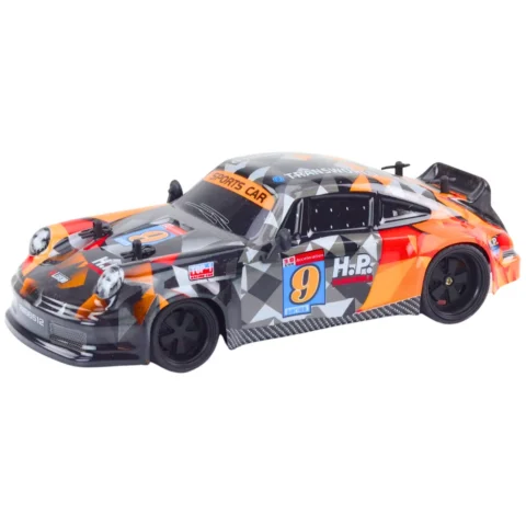 Autko Zdalnie Sterowane RC 1:18 Gumowe Koła Drift Pomarańczowy