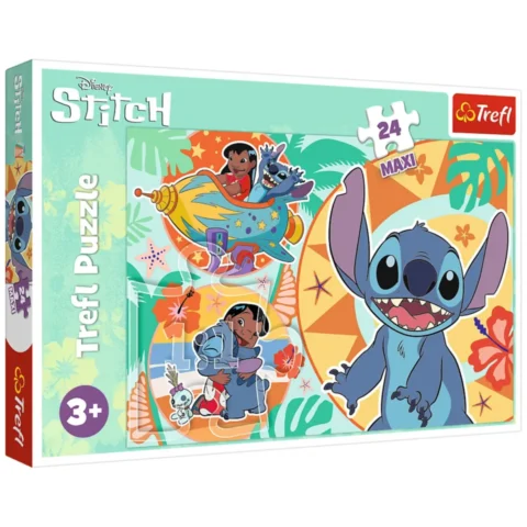 Puzzle - 24 Maxi - Wesoły dzień Lilo i Stitch - Trefl 14365