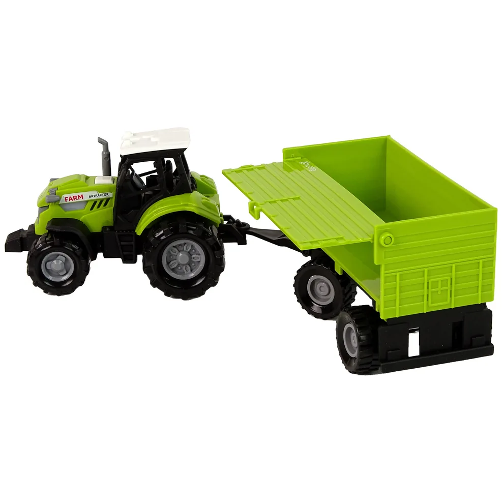 Traktor Rolniczy z Przyczepą Światłą Dźwięki Zielony - obrazek 3