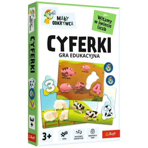 Gra edukacyjna dla dzieci Cyferki Mały Odkrywca Trefl 02810