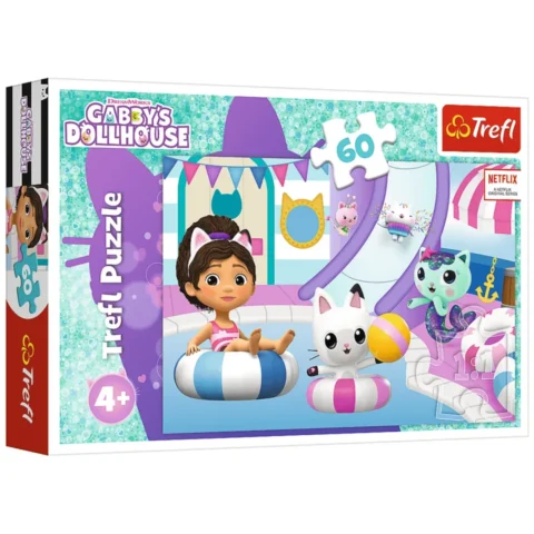 Puzzle - 60 - Gabi na basenie - Koci Domek Gabi - Trefl 17393