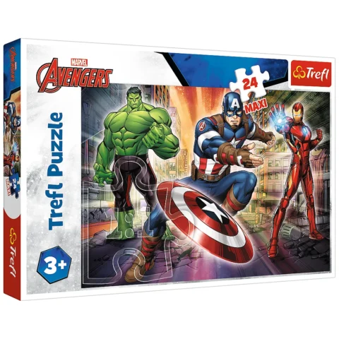 Puzzle - 24 Maxi - W świecie Avengersów - Trefl 14321