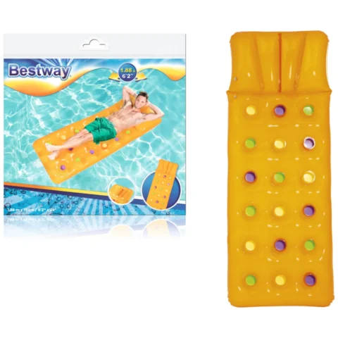 Dmuchany Materac Do Pływania Żółty 188 x 71 cm Bestway 43014