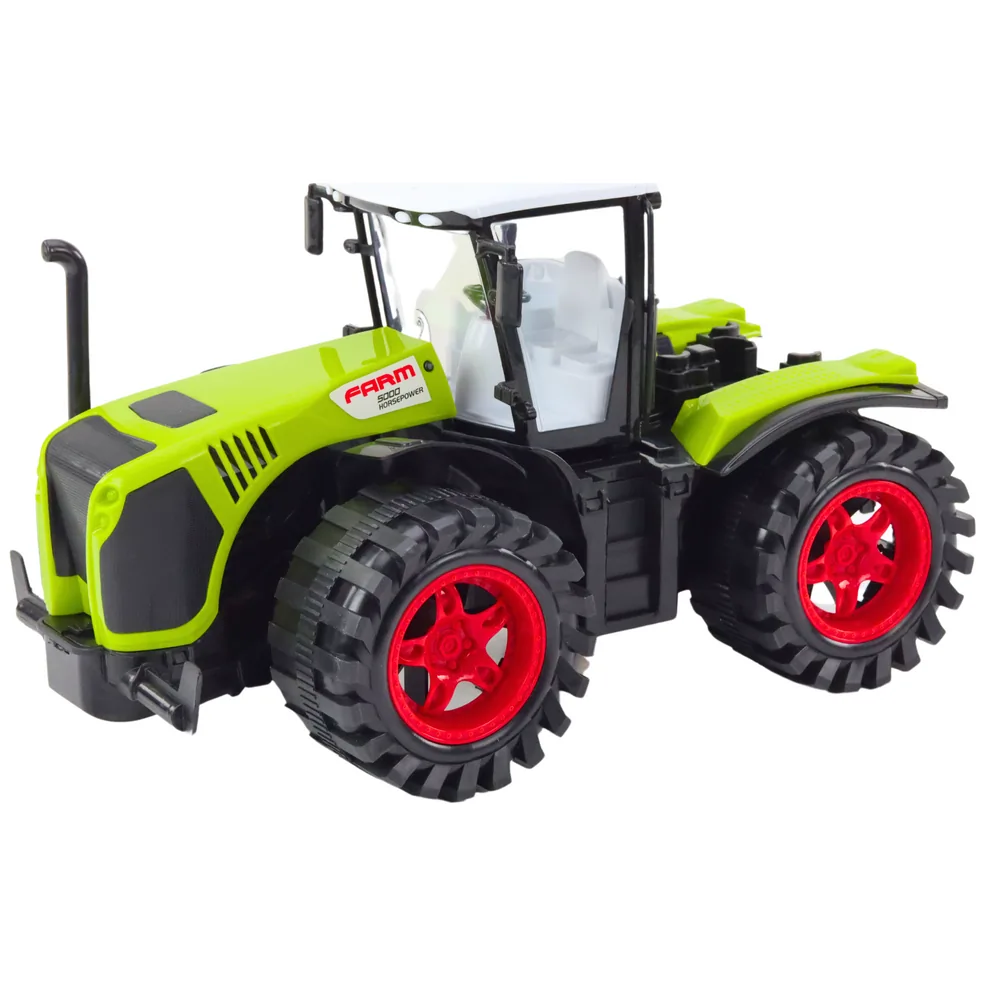 Traktor Farmerski Duży Napęd Frykcyjny Zielony Pojazd Rolniczy - obrazek 2