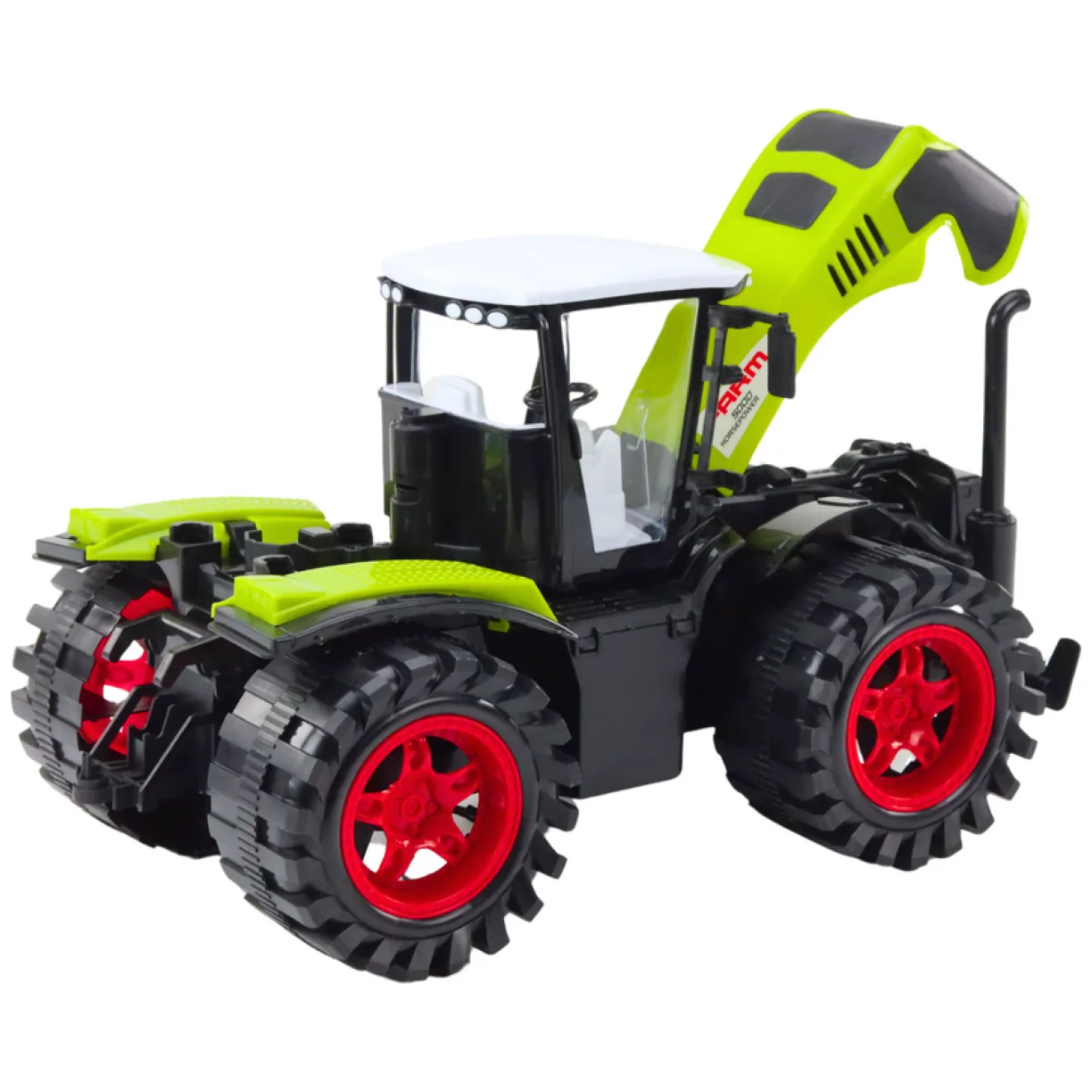 Traktor Farmerski Duży Napęd Frykcyjny Zielony Pojazd Rolniczy - obrazek 3