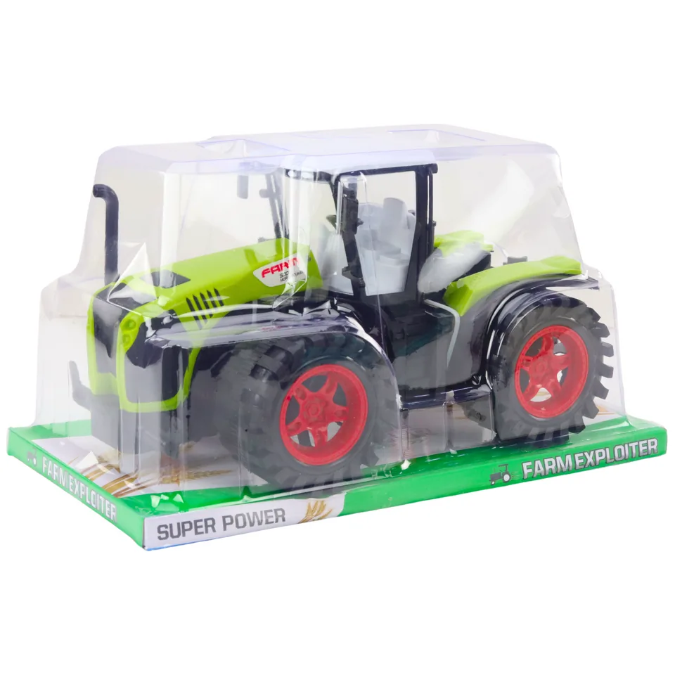 Traktor Farmerski Duży Napęd Frykcyjny Zielony Pojazd Rolniczy - obrazek 4