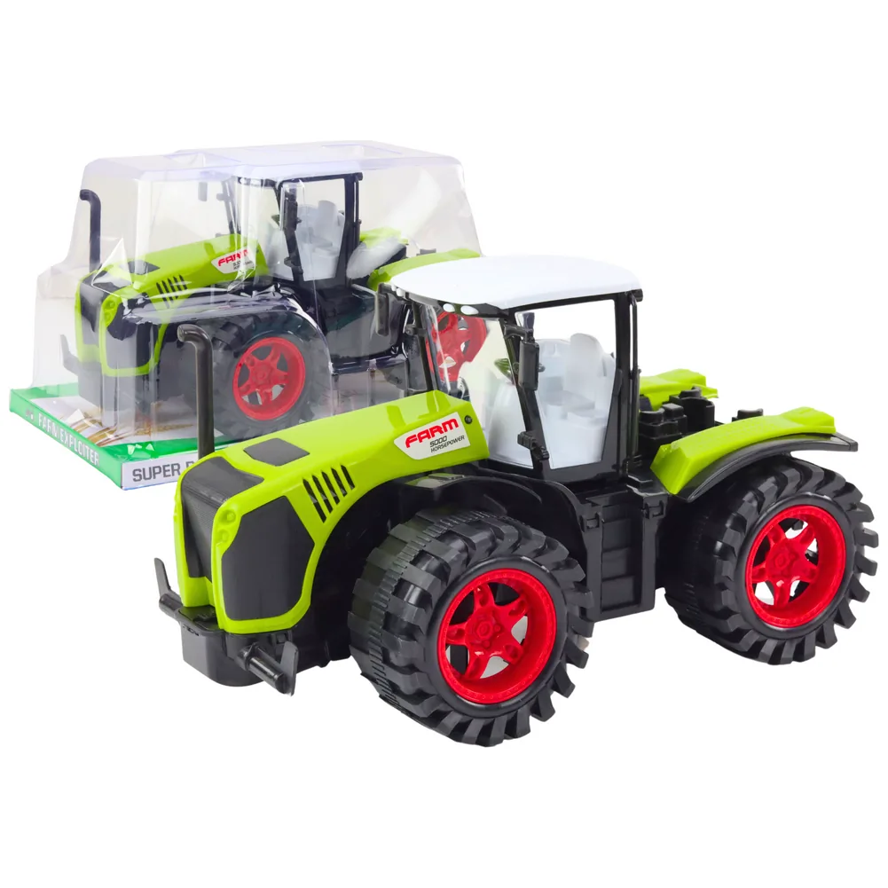 Traktor Farmerski Duży Napęd Frykcyjny Zielony Pojazd Rolniczy