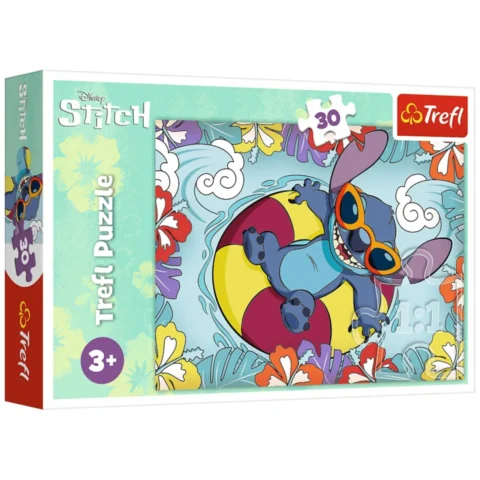 Puzzle - 30 - Lilo i Stitch na wakacjach - Trefl 18305