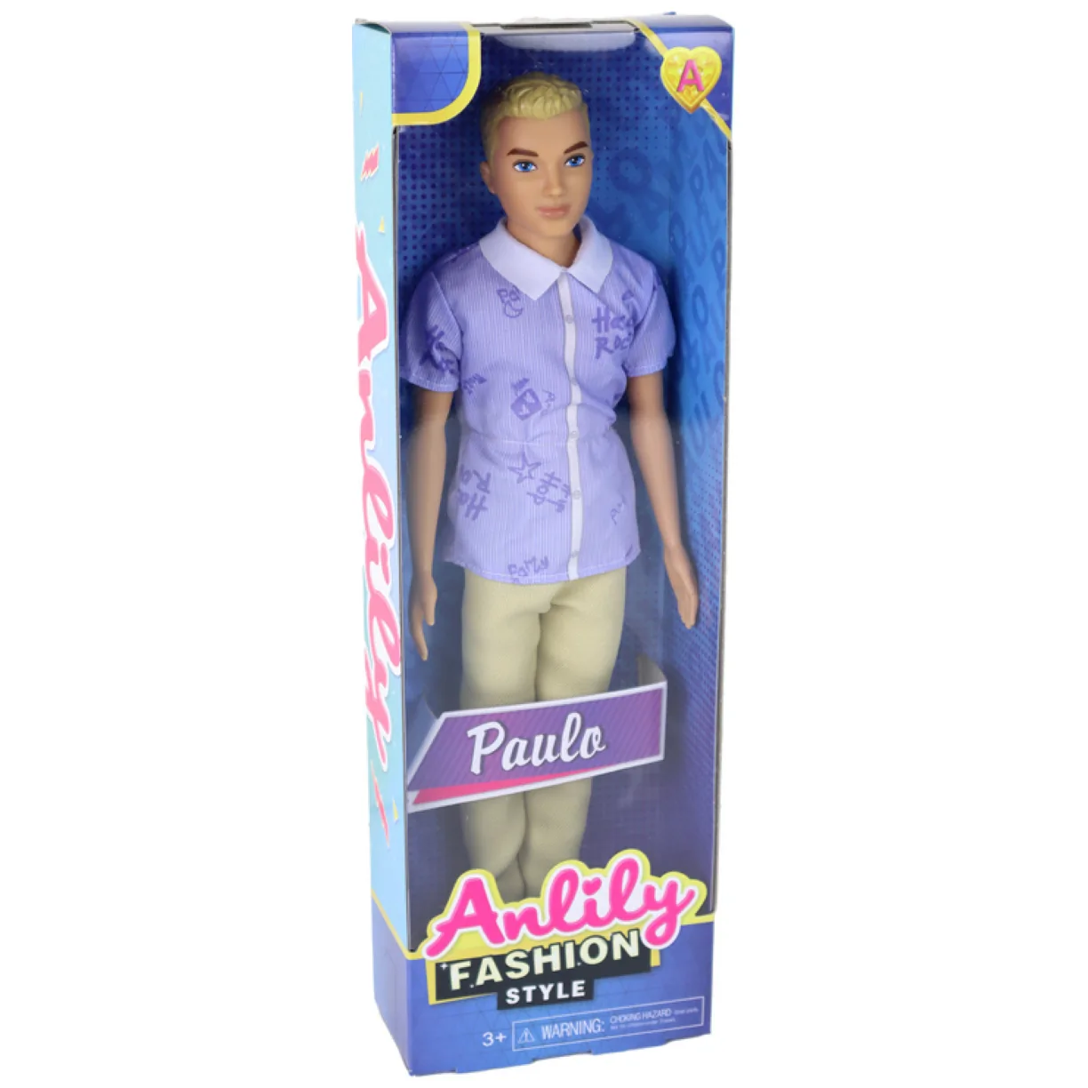 Lalka Dla Dzieci Chłopak Paulo Koszula Blond Włosy - obrazek 4