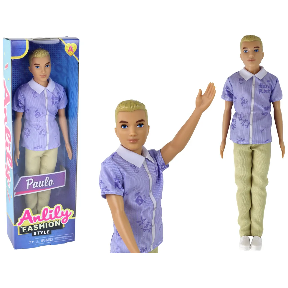 Lalka Dla Dzieci Chłopak Paulo Koszula Blond Włosy