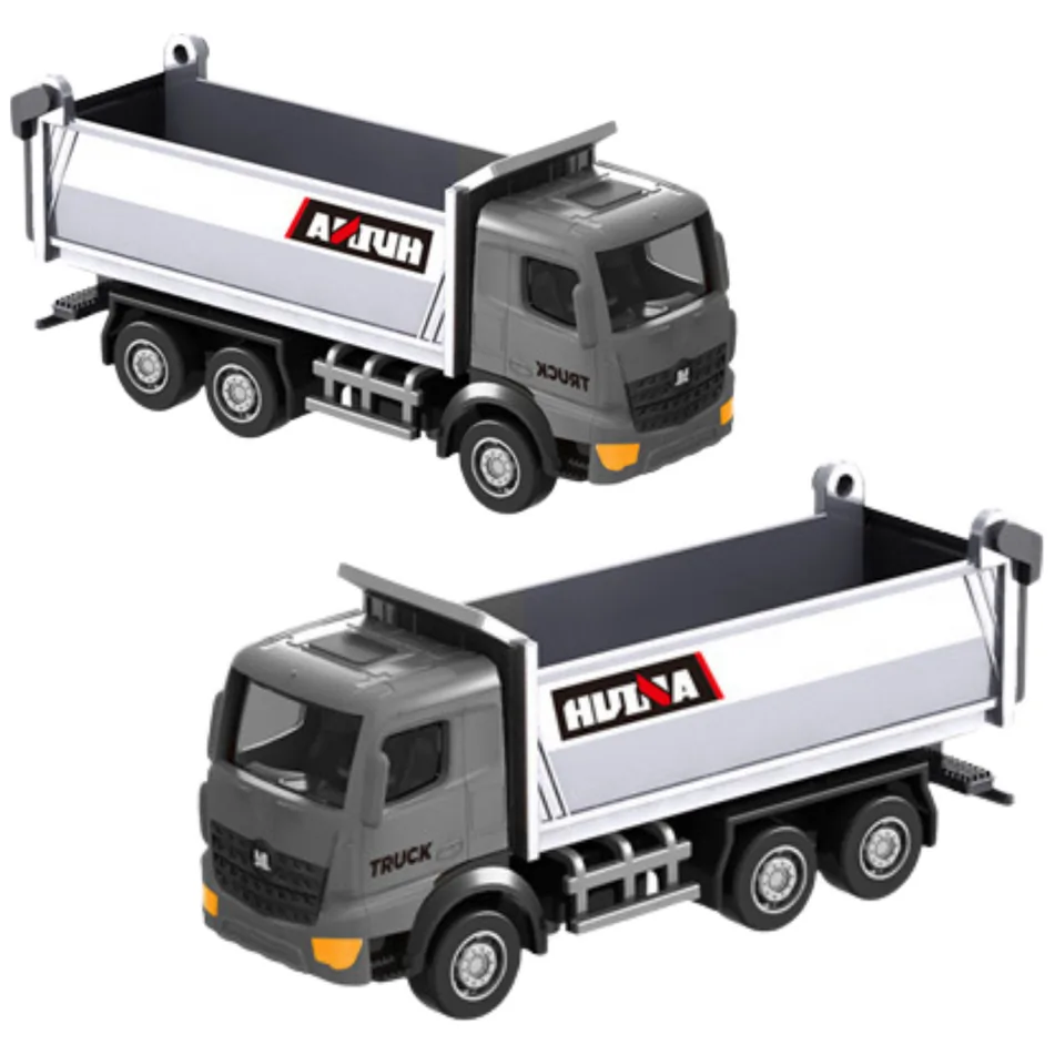 Wywrotka Metalowa Model Kolekcjonerski Huina Srebrna 1:80 - obrazek 2