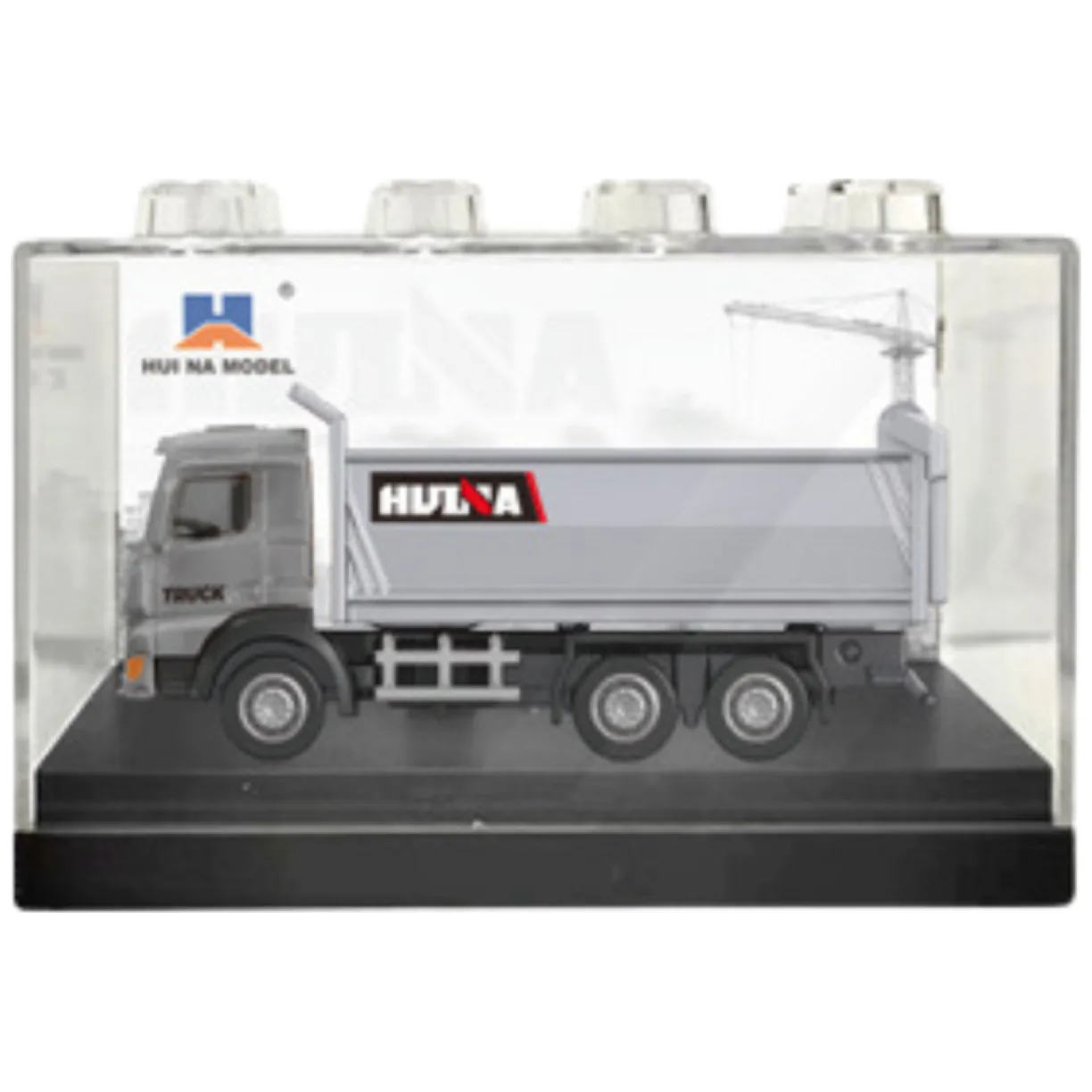 Wywrotka Metalowa Model Kolekcjonerski Huina Srebrna 1:80 - obrazek 3