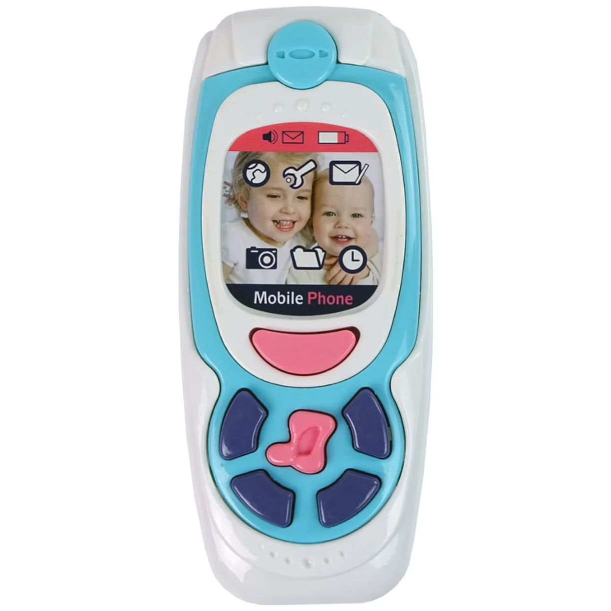 Dziecięcy Edukacyjny Telefon Komórkowy Melodia Niebieski - obrazek 2