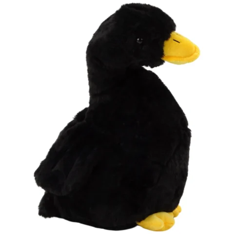 Czarna Pluszowa Gęś Maskotka Przytulanka Pluszak Kaczka 30cm