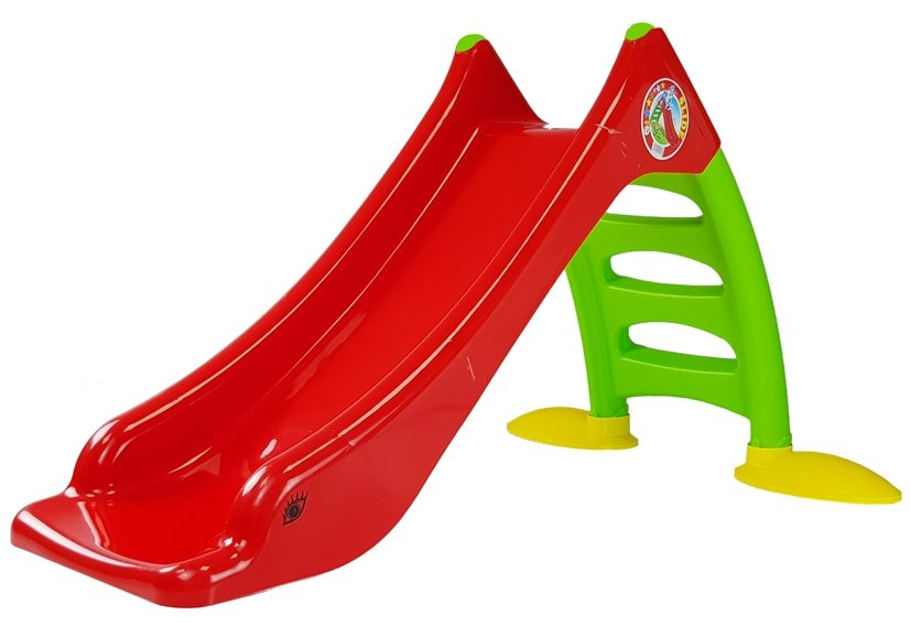 Zjeżdżalnia Ogrodowa dla Dzieci 3-Stopniowa Drabinka Czerwona 130 cm 424