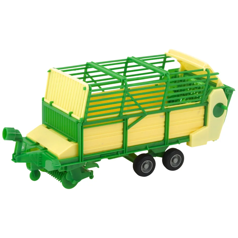 Traktor Rolniczy Farmerski Z Zielono-Żółtą Przyczepą Czerwony 50cm - obrazek 4