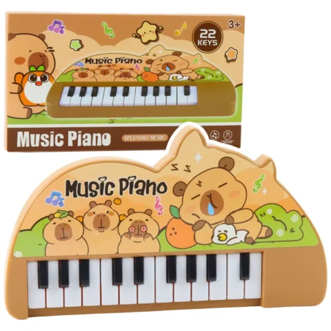 Pianinko Muzyczne Dla Dzieci Kapibara Mini Keyboard 22 Klawisze