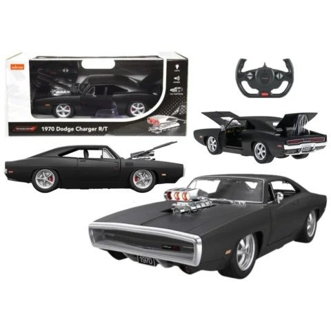 Auto RC 1:16 Zdalnie Sterowany Dodge Charger R/T Otwierane Elementy Czarny