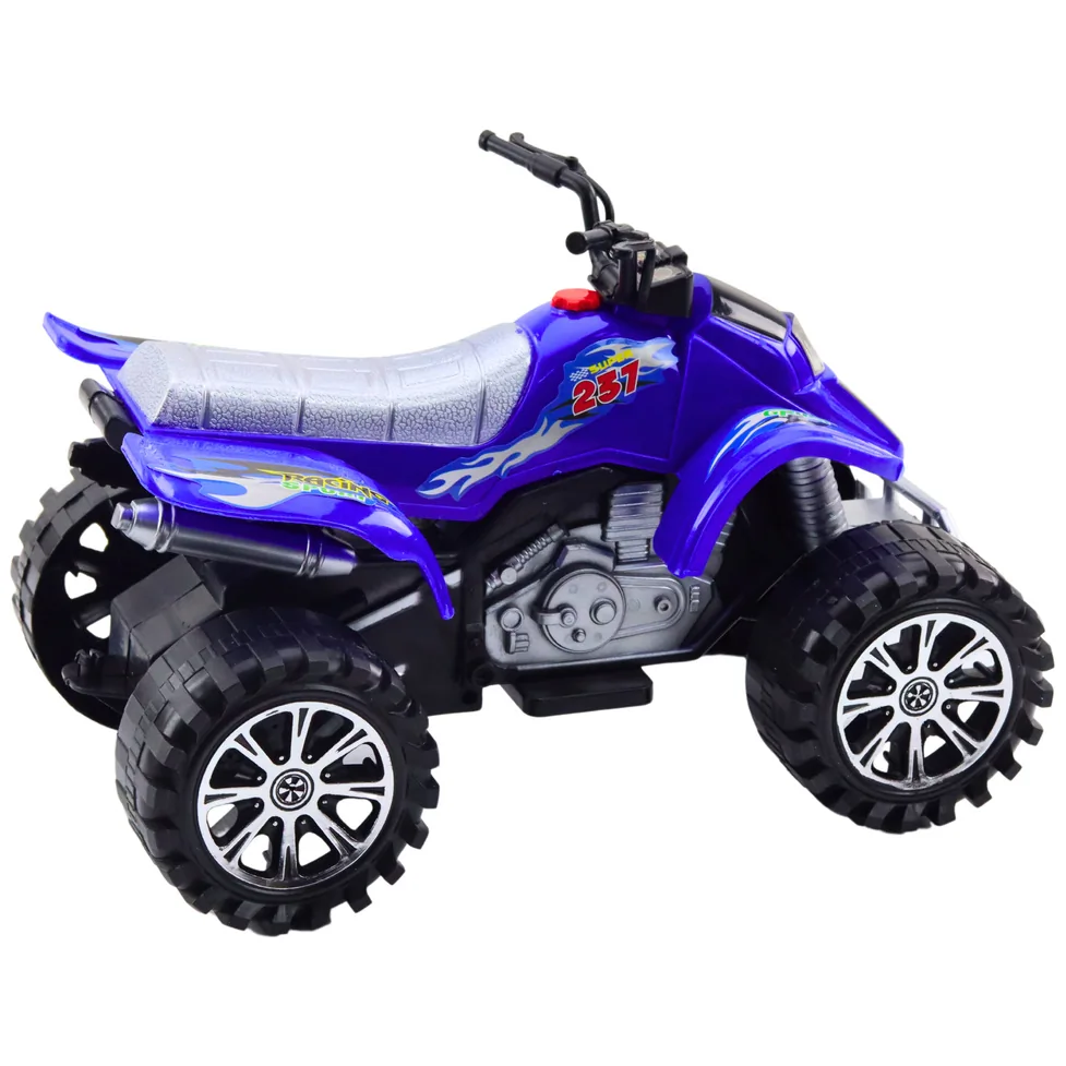 Quad Terenowy Z Napędem Bieżnikowane Koła Niebieski - obrazek 2