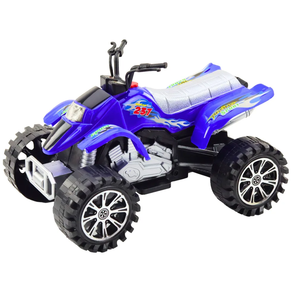Quad Terenowy Z Napędem Bieżnikowane Koła Niebieski - obrazek 3