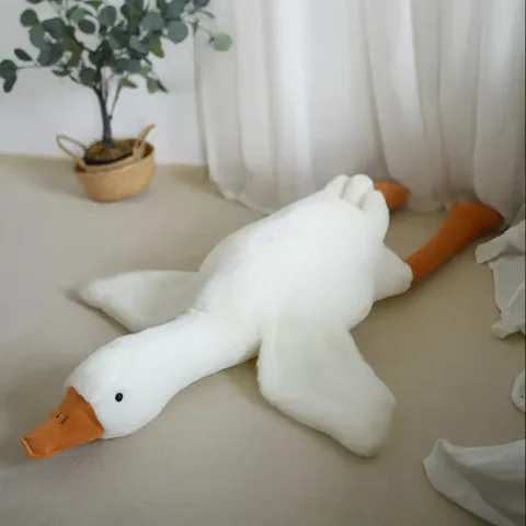 Maskotka Poduszka Pluszak Gęś Pluszowa Xxxl 130Cm Przytulanka Zabawka