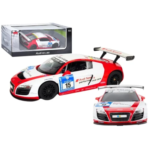 Auto R/C 1:24 Zdalnie Sterowane Sportowe AUDI R8 LMS Białe