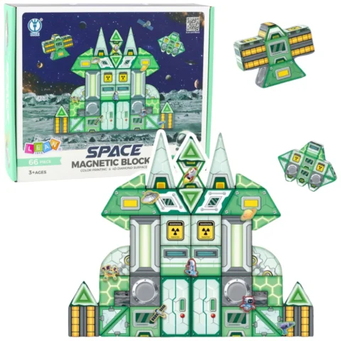 Klocki Magnetyczne Kosmos Stacja Kosmiczna 4D 66el