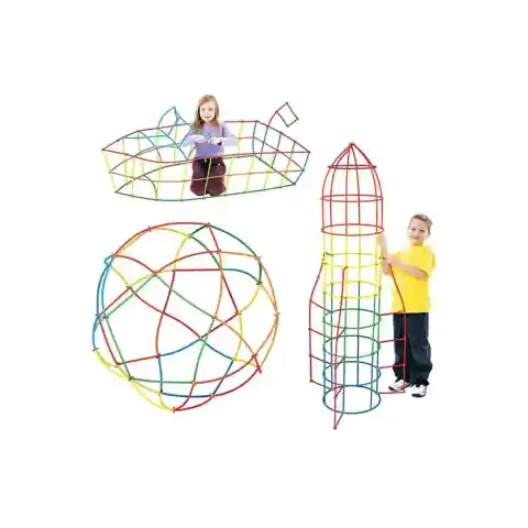 Klocki słomki konstrukcyjne patyczki 800 el Marka: NORIMPEX