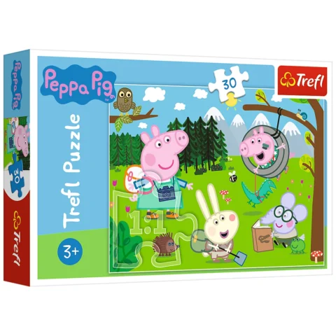 Puzzle - 30 - Leśna wyprawa - Świnka Peppa - Trefl 18245