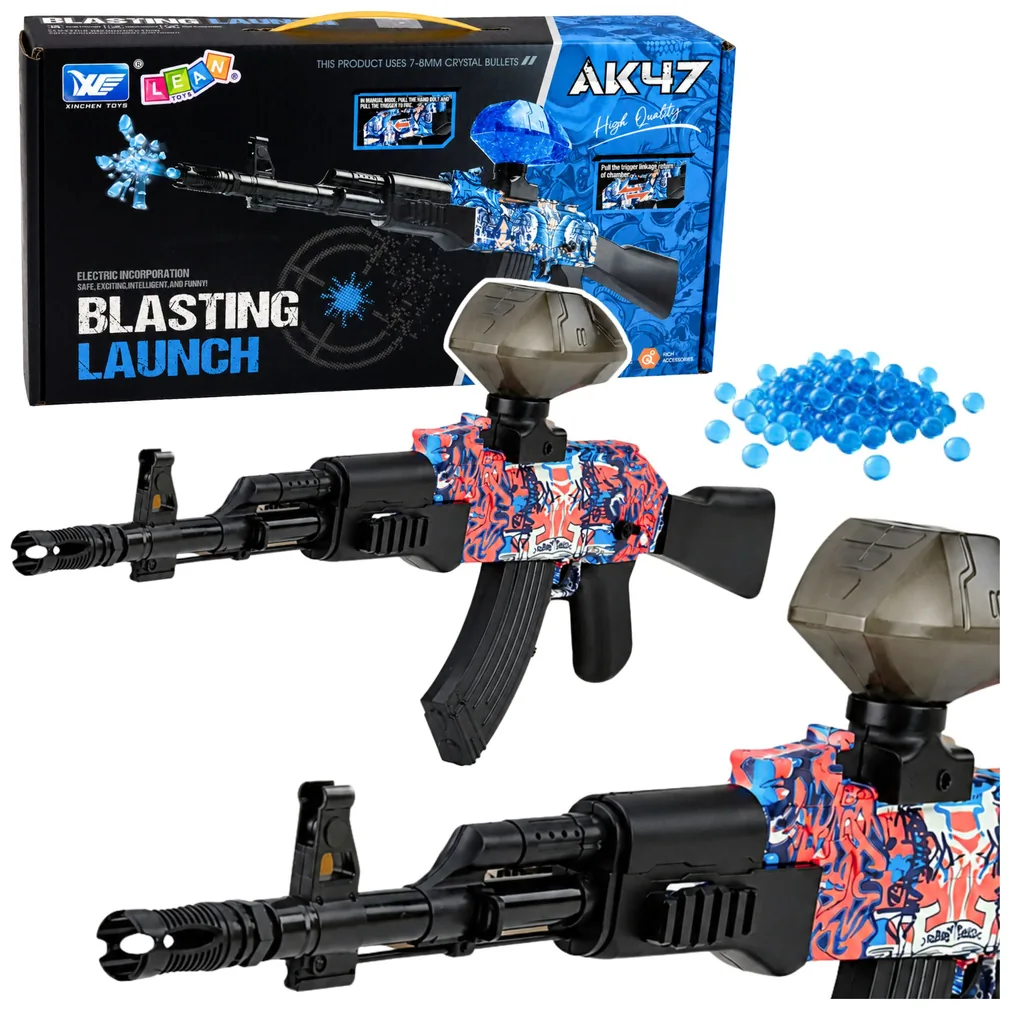 Karabin AK47 Pistolet Na Kulki Wodne Żelowe Automatyczny Elektryczny 70 cm