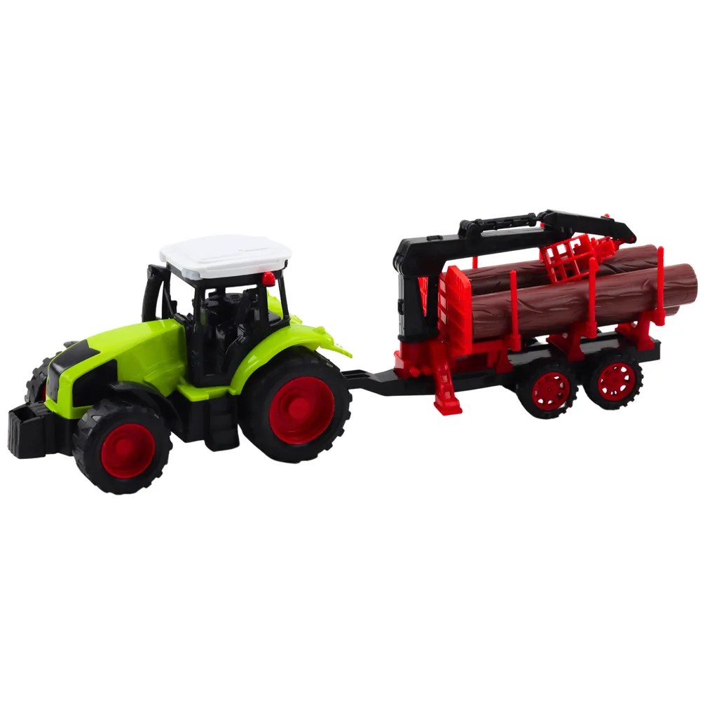 Traktor Rolniczy Z Przyczepą HDS Do Transportu Drewna Bale - obrazek 2