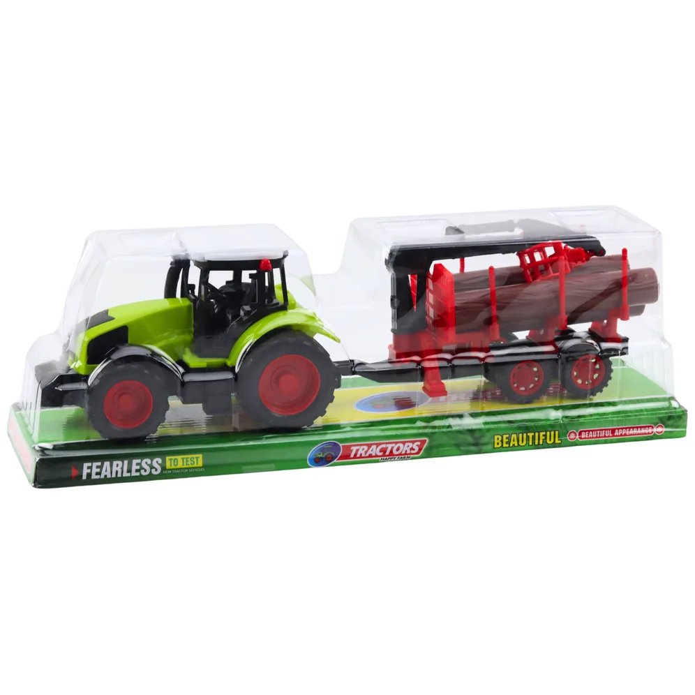Traktor Rolniczy Z Przyczepą HDS Do Transportu Drewna Bale - obrazek 5