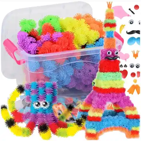 RZEPY CZEPY KLOCKI KREATYWNE KOLOROWE 900+ XXL MEGA ZESTAW ZABAWKA PREZENT