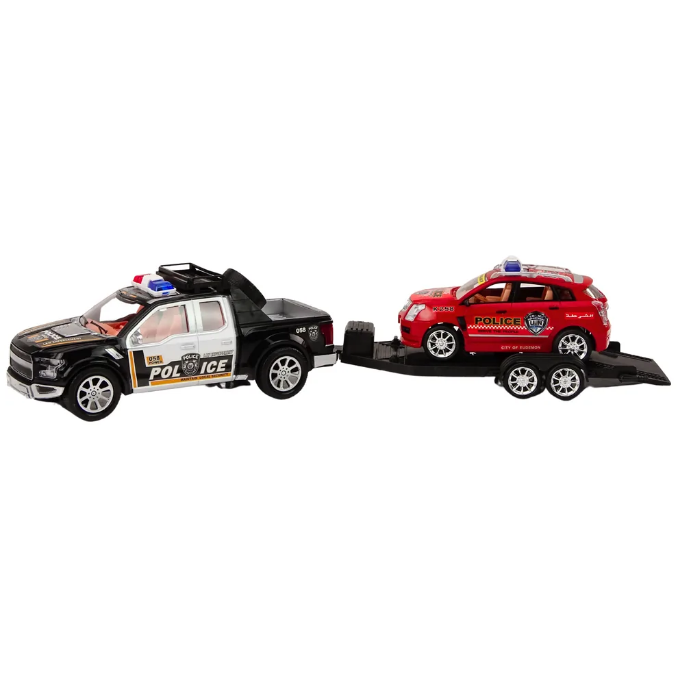Policyjny Zestaw Auto Pickup Terenowe Laweta Przyczepa Policja - obrazek 2