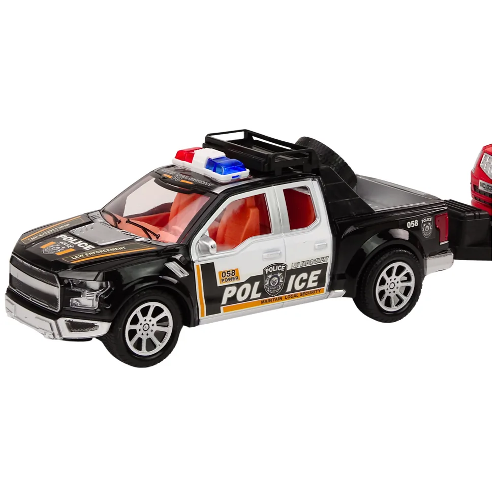 Policyjny Zestaw Auto Pickup Terenowe Laweta Przyczepa Policja - obrazek 3