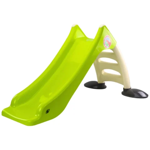 Zjeżdżalnia Ogrodowa dla Dzieci 3-Stopniowa Drabinka Limonkowa 130cm 424