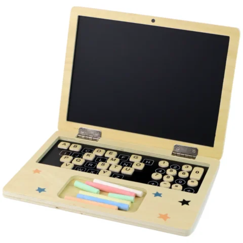 Tablica Drewniana Laptop Kreda