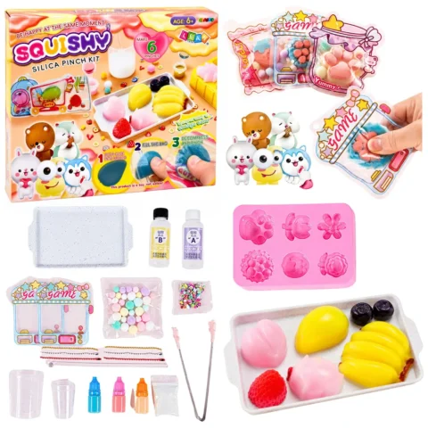 Zestaw Kreatywny Plastyczny Tworzenie Ozdobne Squishy Owoce DIY