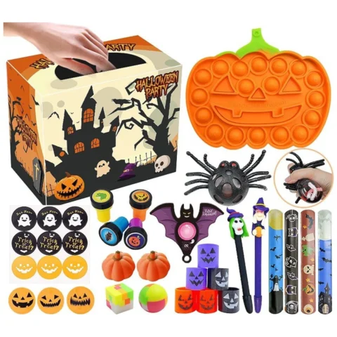 Zestaw Sensoryczny Antystresowe Zabawki Haloween Fidget Toys Pop It
