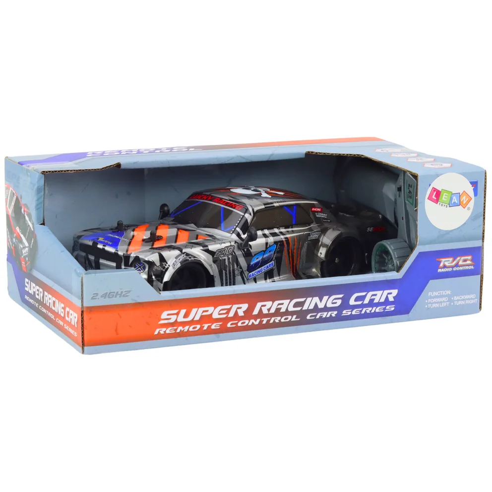 Zdalnie Sterowane Sportowe Auto RC 1:18 Szare - obrazek 5