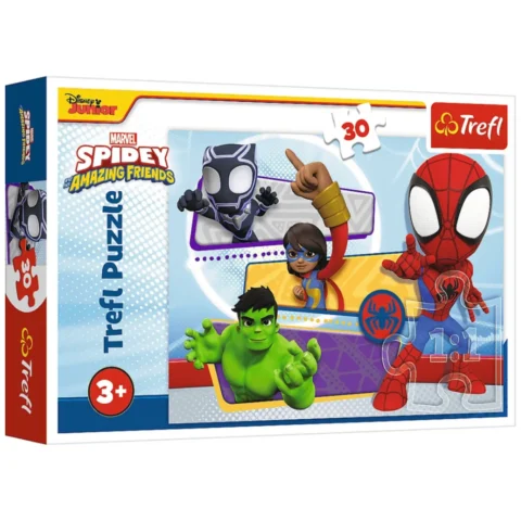 Puzzle - 30 - Odważny Spidey - Spidey i jego przyjaciele - Marvel - Trefl 18322