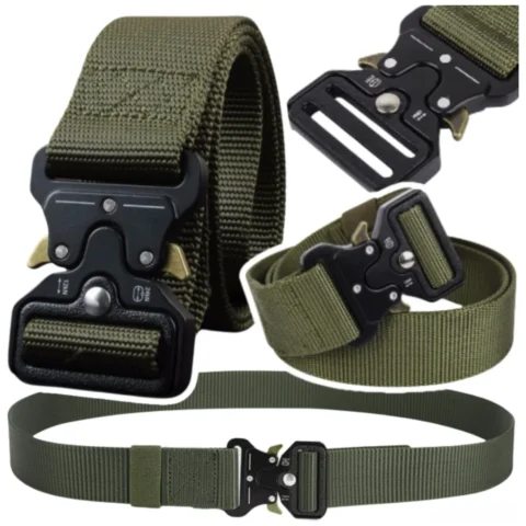 Taktyczny Pas Militarny Parciany Czarny 120 x 3,8cm