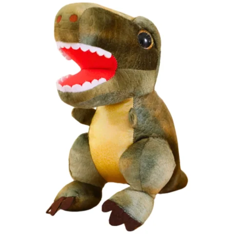 Pluszowa Maskotka Przytulanka Dinozaur Z Teksturą Skóry Zielony 32cm