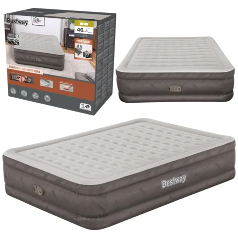 Materac Dmuchany Dwuosobowy Z Pompką Elektryczną 203x152 cm Bestway 69050