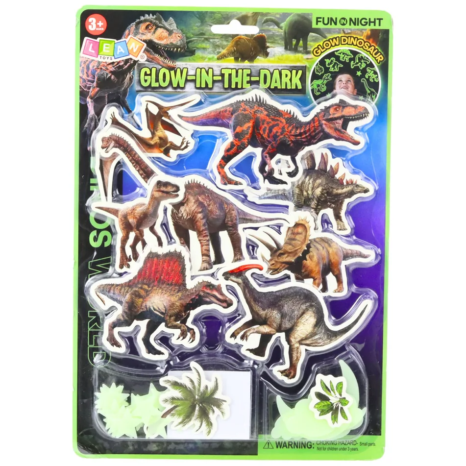 Naklejki Fluorescencyjne Świecące Na Ścianę Dinozaury Gwiazdki - obrazek 3