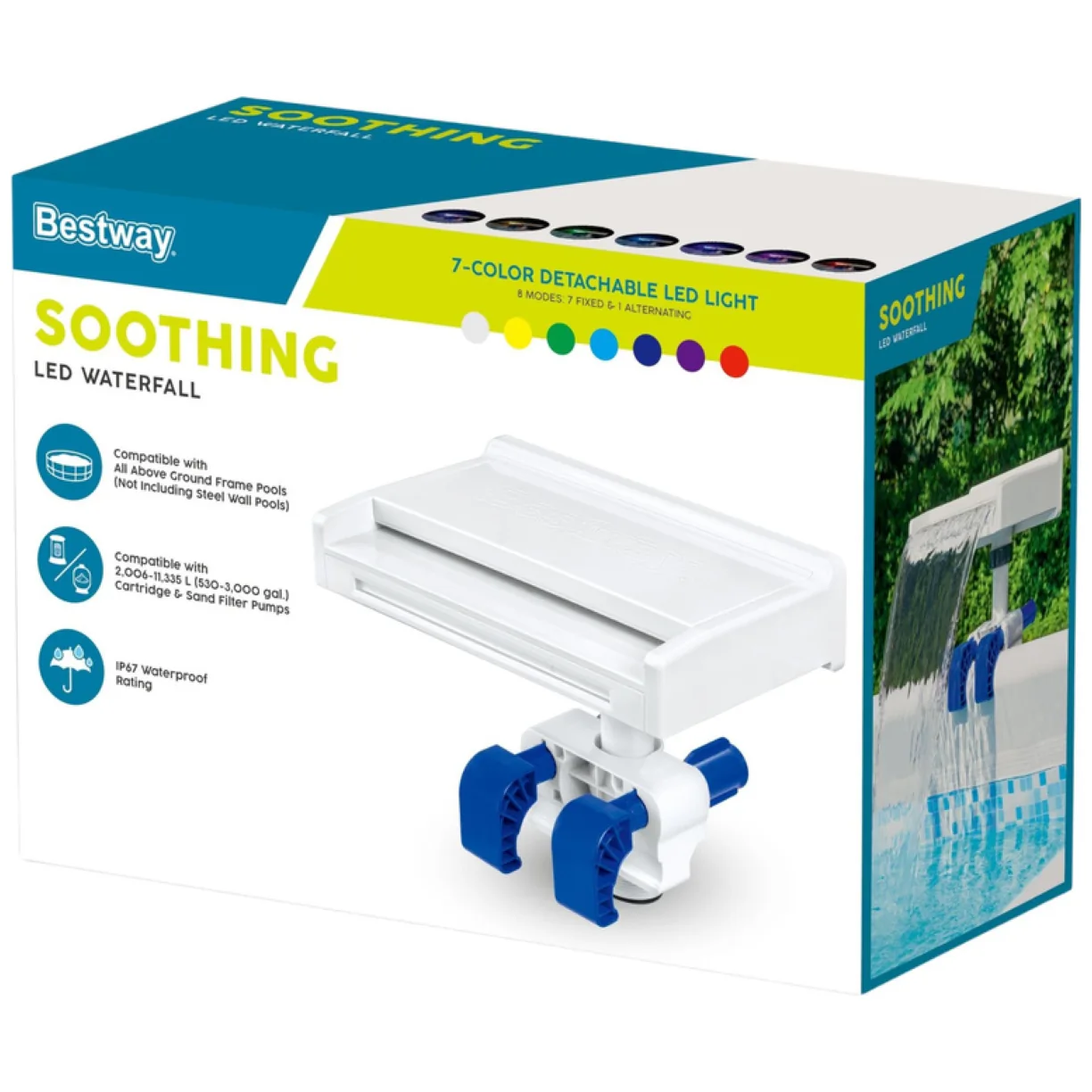 Fontanna LED Do Basenu 7 kolorów 8 Trybów IP67 Bestway 58619 - obrazek 6