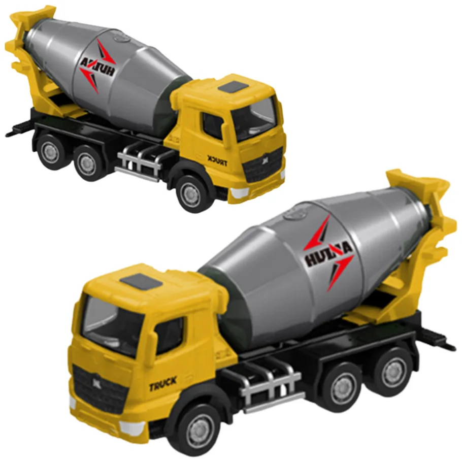 Betoniarka Metalowa Model Kolekcjonerski Huina Żółta 1:80 - obrazek 2