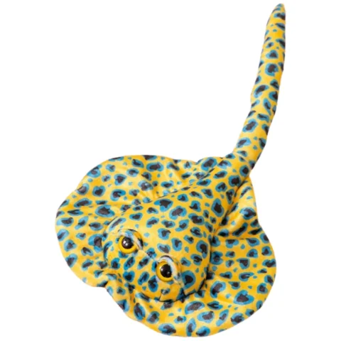 Maskotka Pluszowa Płaszczka Przytulanka Żółta W Kropki 50cm