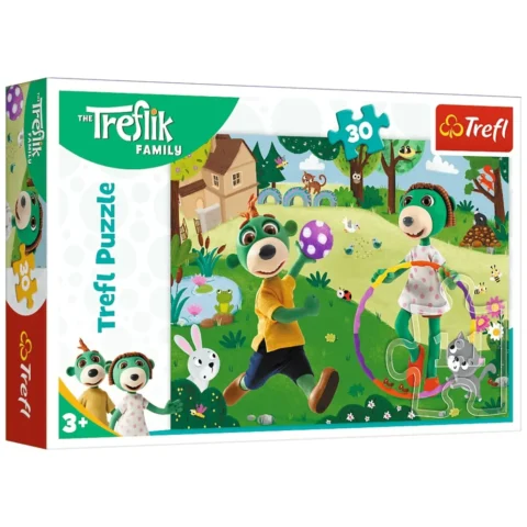 Puzzle - 30 - Aktywny dzień - Rodzina Treflików - Trefl 18287