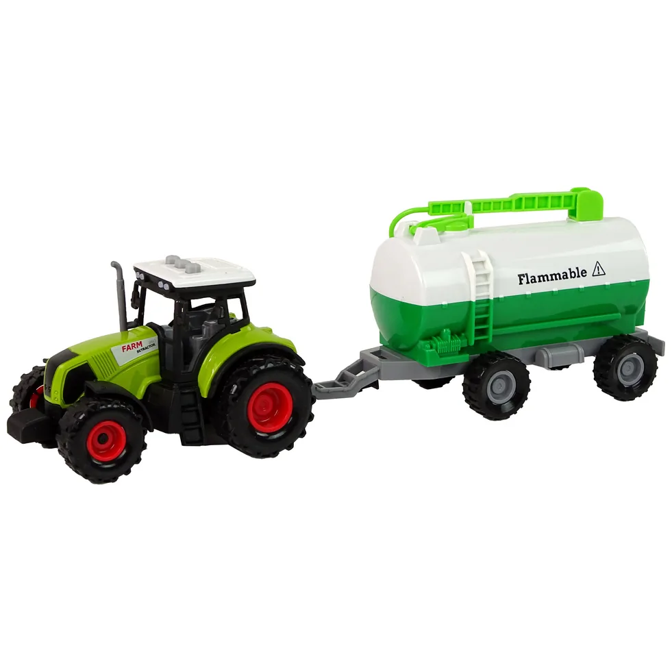 Traktor dla Dzieci z Przyczepką Cysterna Autko Farma - obrazek 2